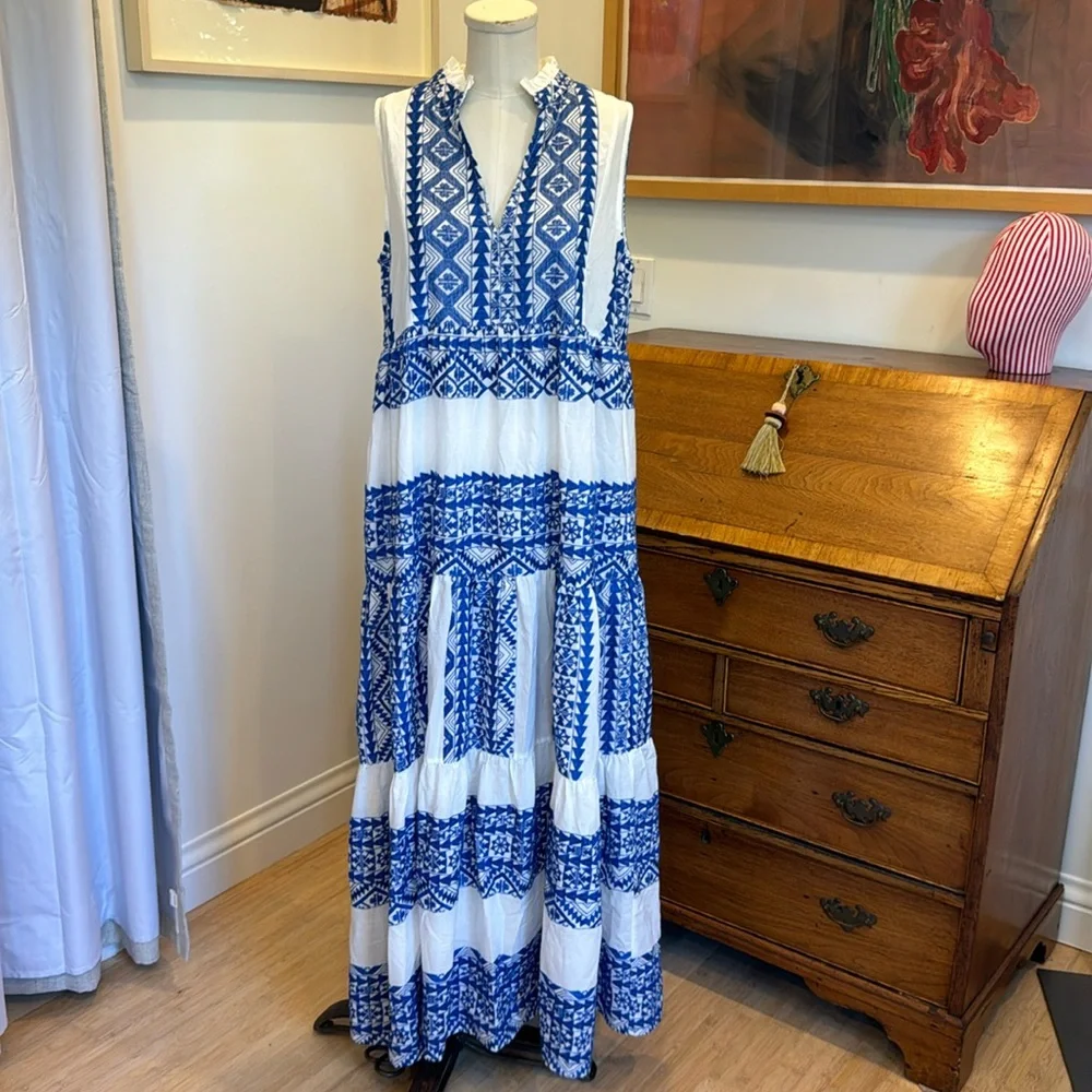 Greek Archaic Kori Long Dress - Picture 1 of 6